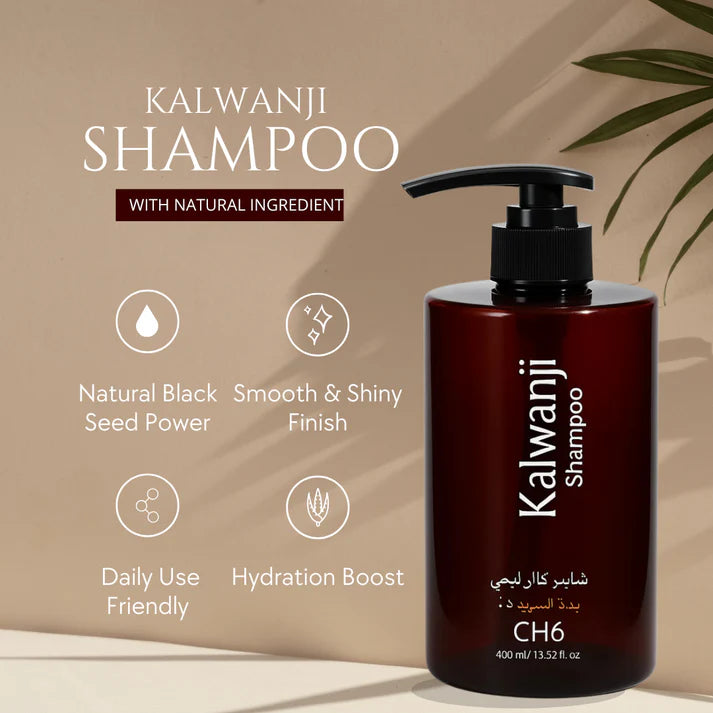 Organic Kalwanji Black Seed Shampoo 250ml (Buy 1 Get 1 Free)