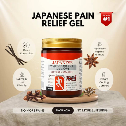Japanese Rapid-Action Gel for Deep Muscle & Joint Pain Relief