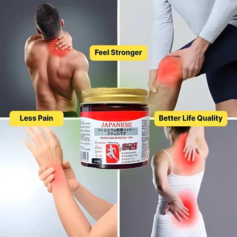 Japanese Rapid-Action Gel for Deep Muscle & Joint Pain Relief
