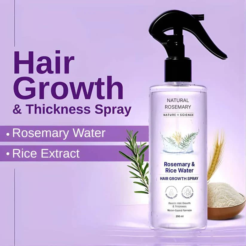 Rosemary & Rice Water Hair Growth Spray (Buy 1 Get 1 Free)